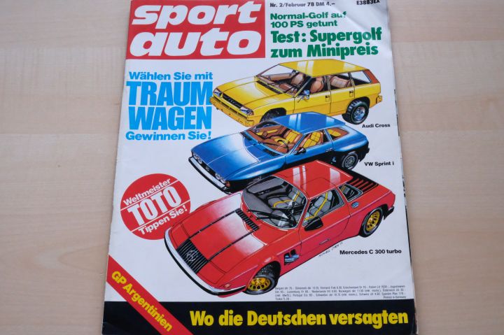 Deckblatt Sport Auto (02/1978)